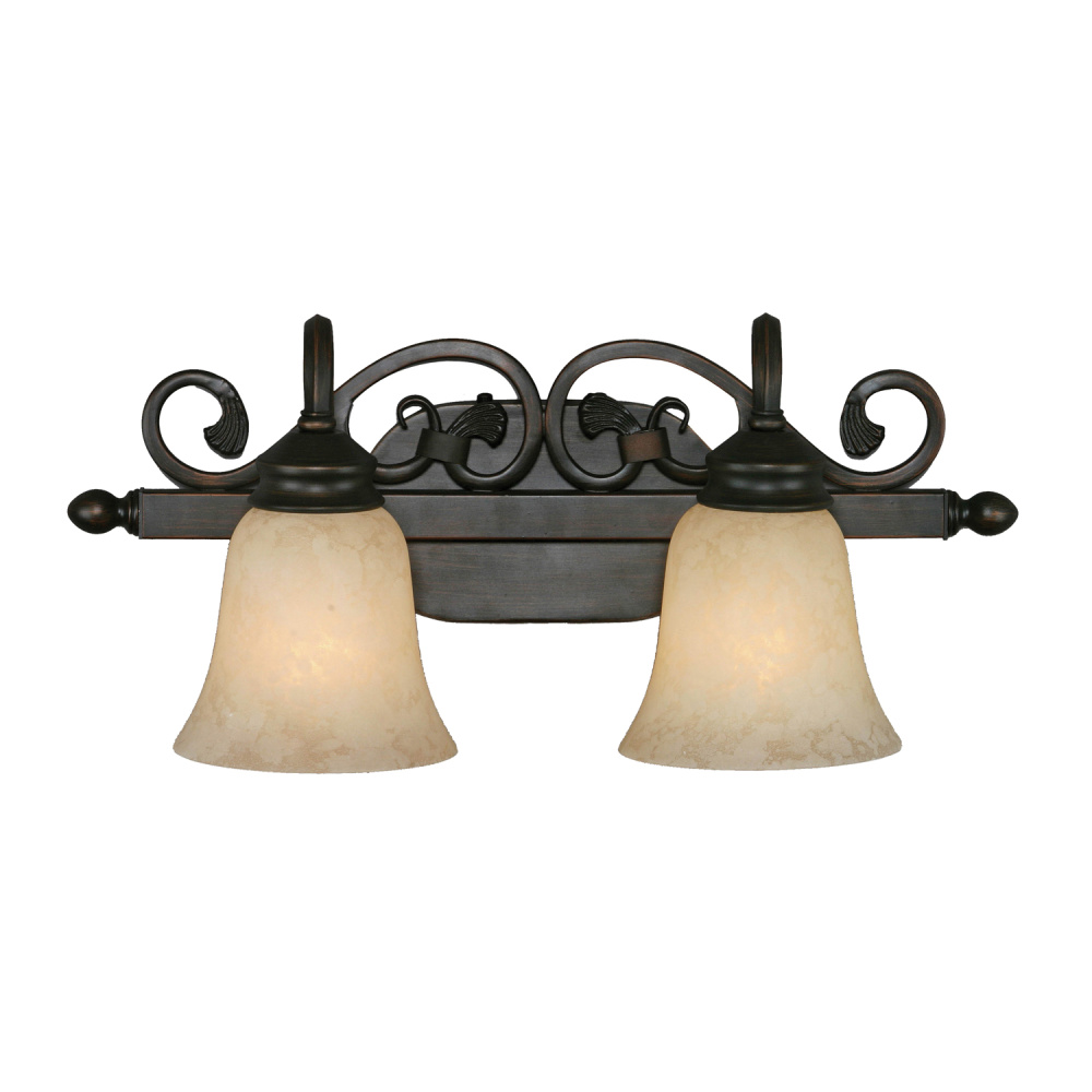 Wry Lighting Belle Meade 2-light Vanity in Rubbed Bronze